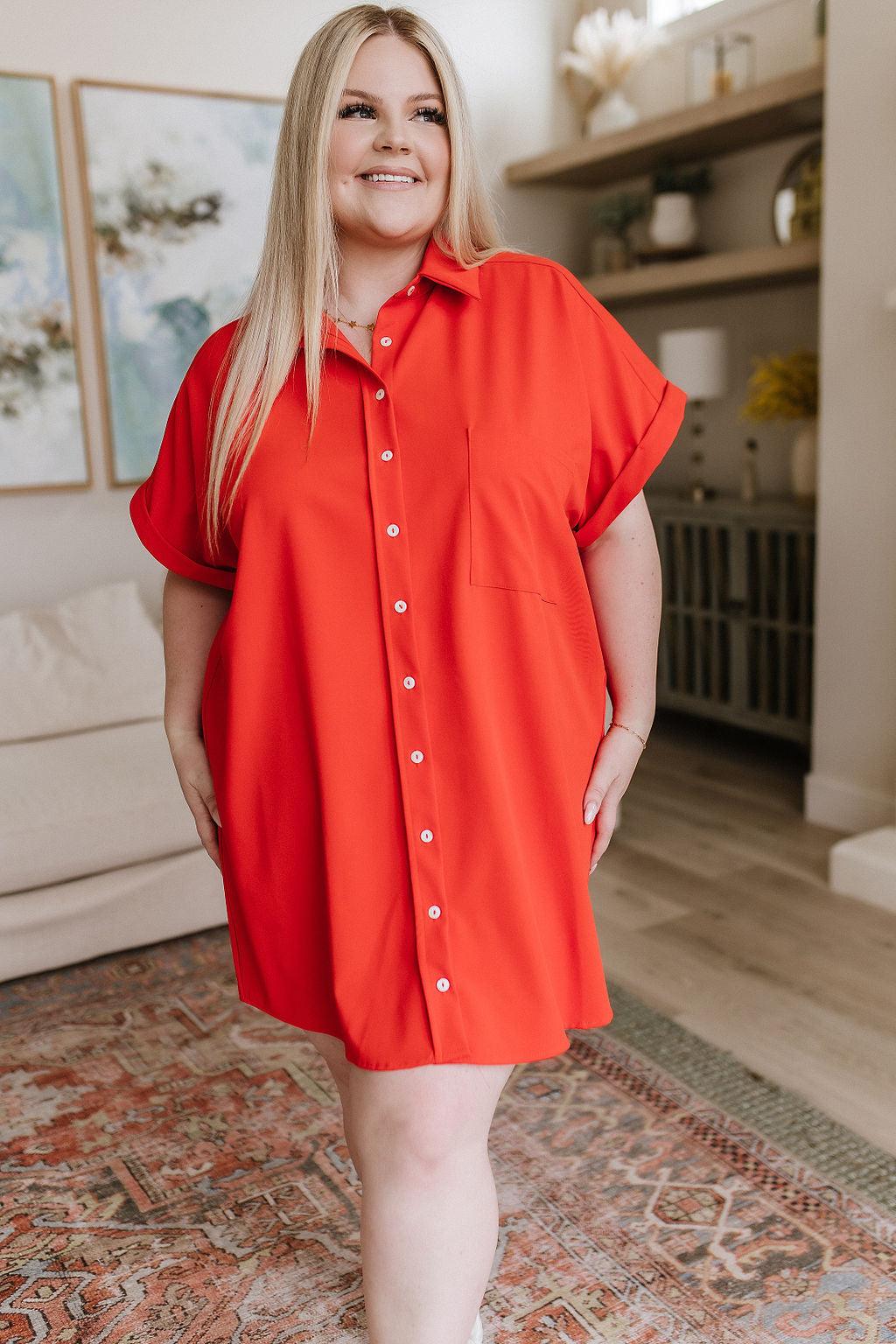 Tell Me About It Shirt Dress - Waverly Paige Boutique