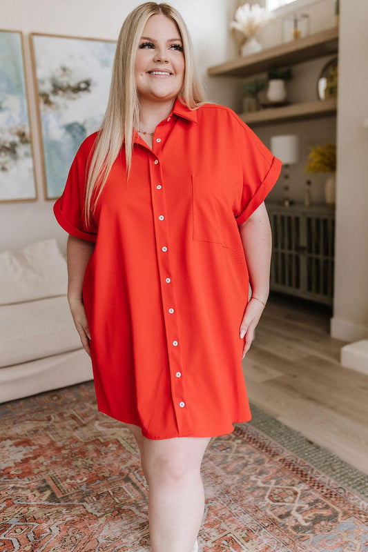 Tell Me About It Shirt Dress - Waverly Paige Boutique