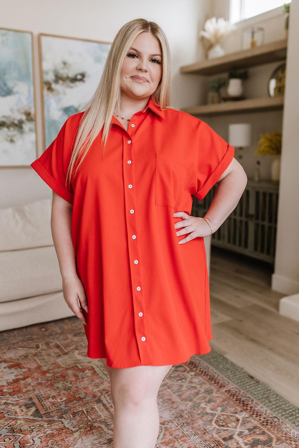 Tell Me About It Shirt Dress - Waverly Paige Boutique