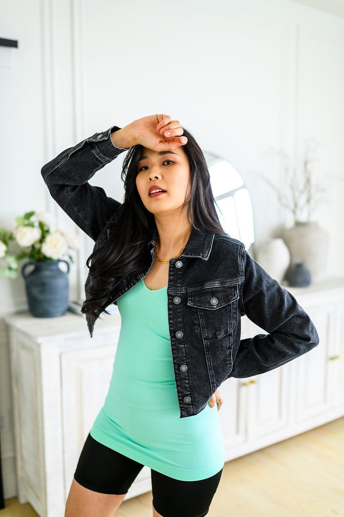 The Basics Long Line Reversible Tank in Mint - Waverly Paige Boutique