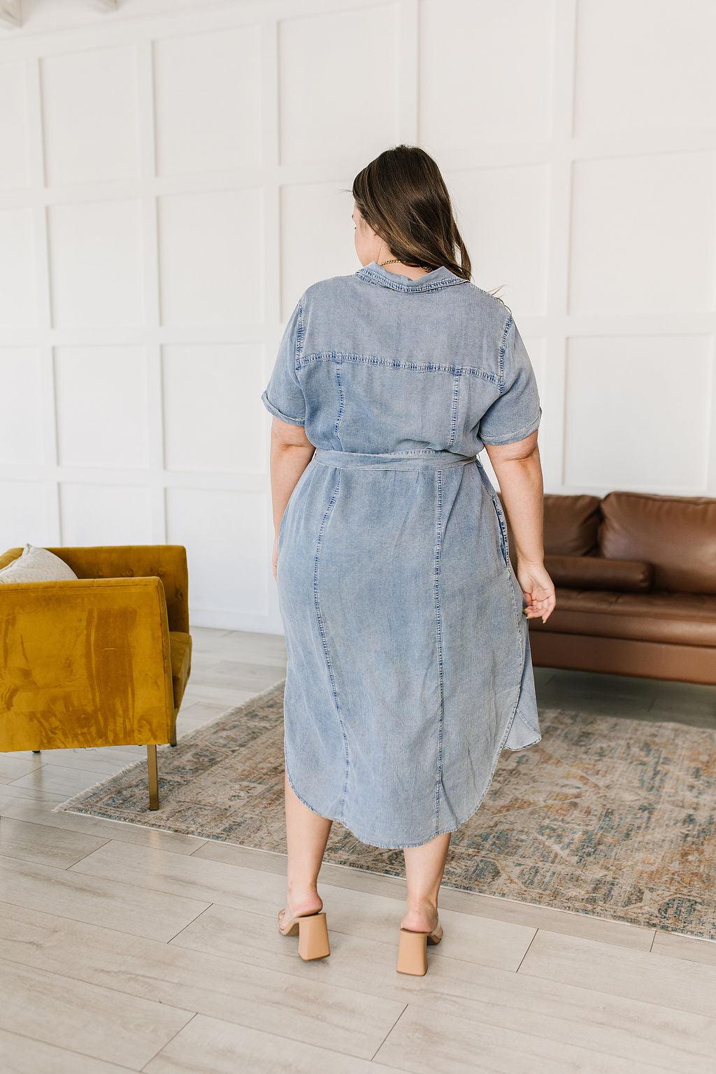 Wait For It Denim Shirtdress - Waverly Paige Boutique