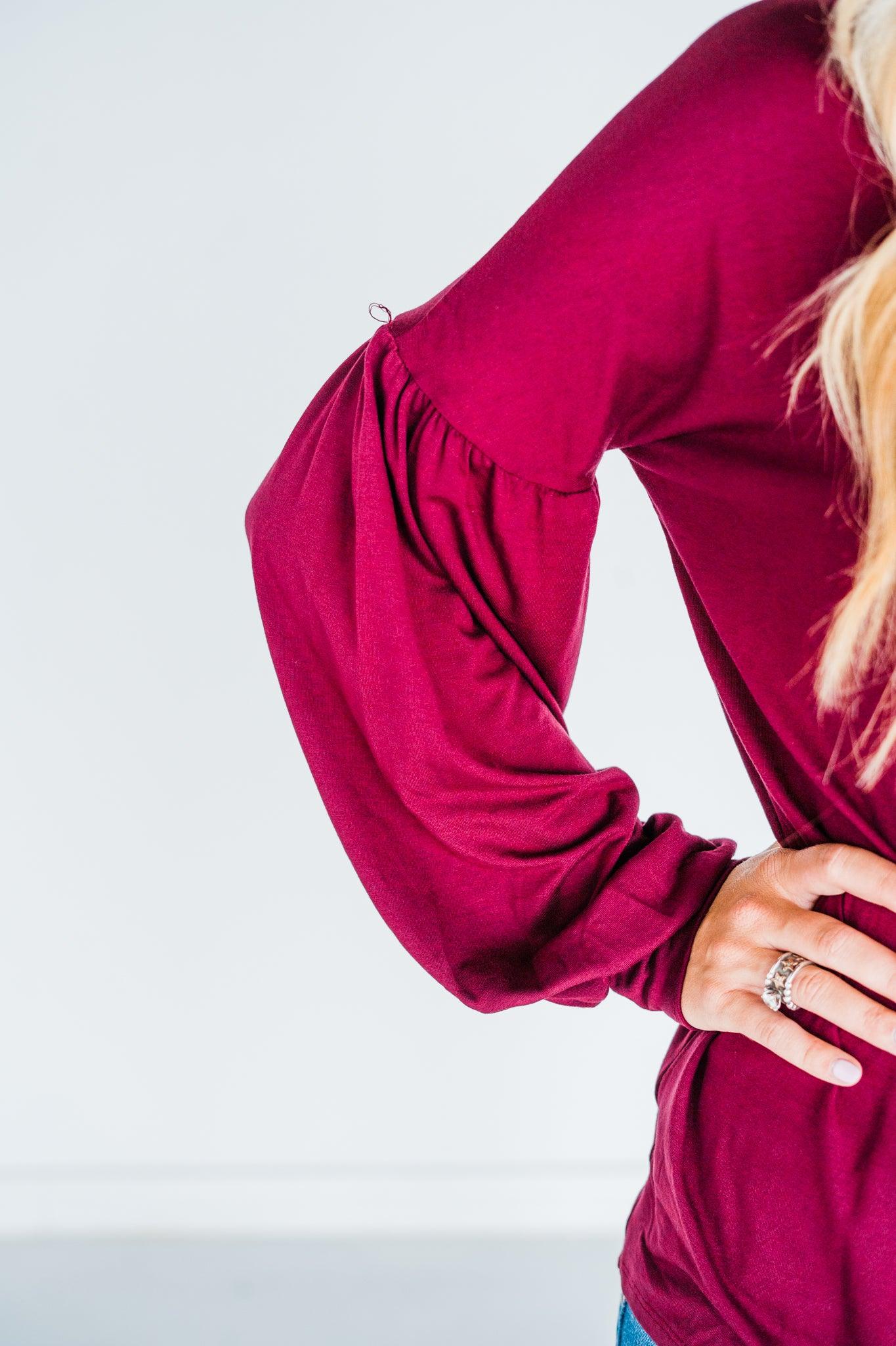 Crimson Tide Long Sleeve Top - Waverly Paige Boutique