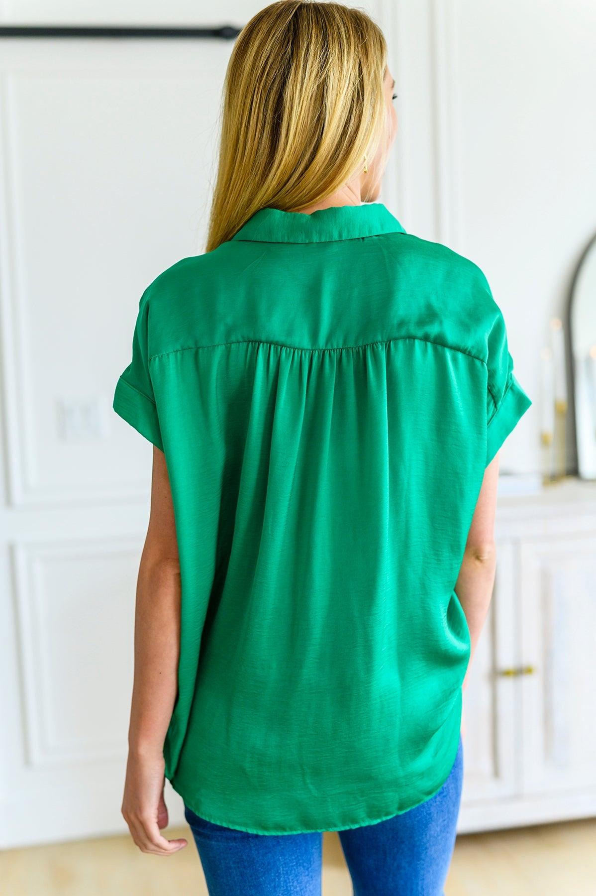 Working On Me Top in Kelly Green - Waverly Paige Boutique