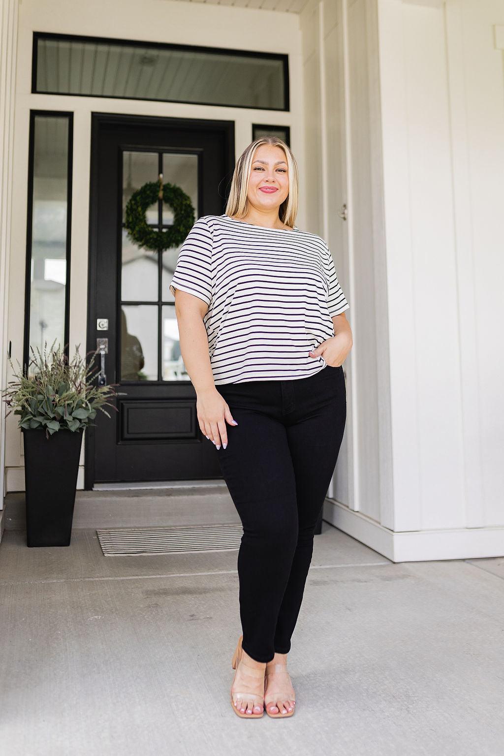 You're My Sweetheart Striped Top - Waverly Paige Boutique