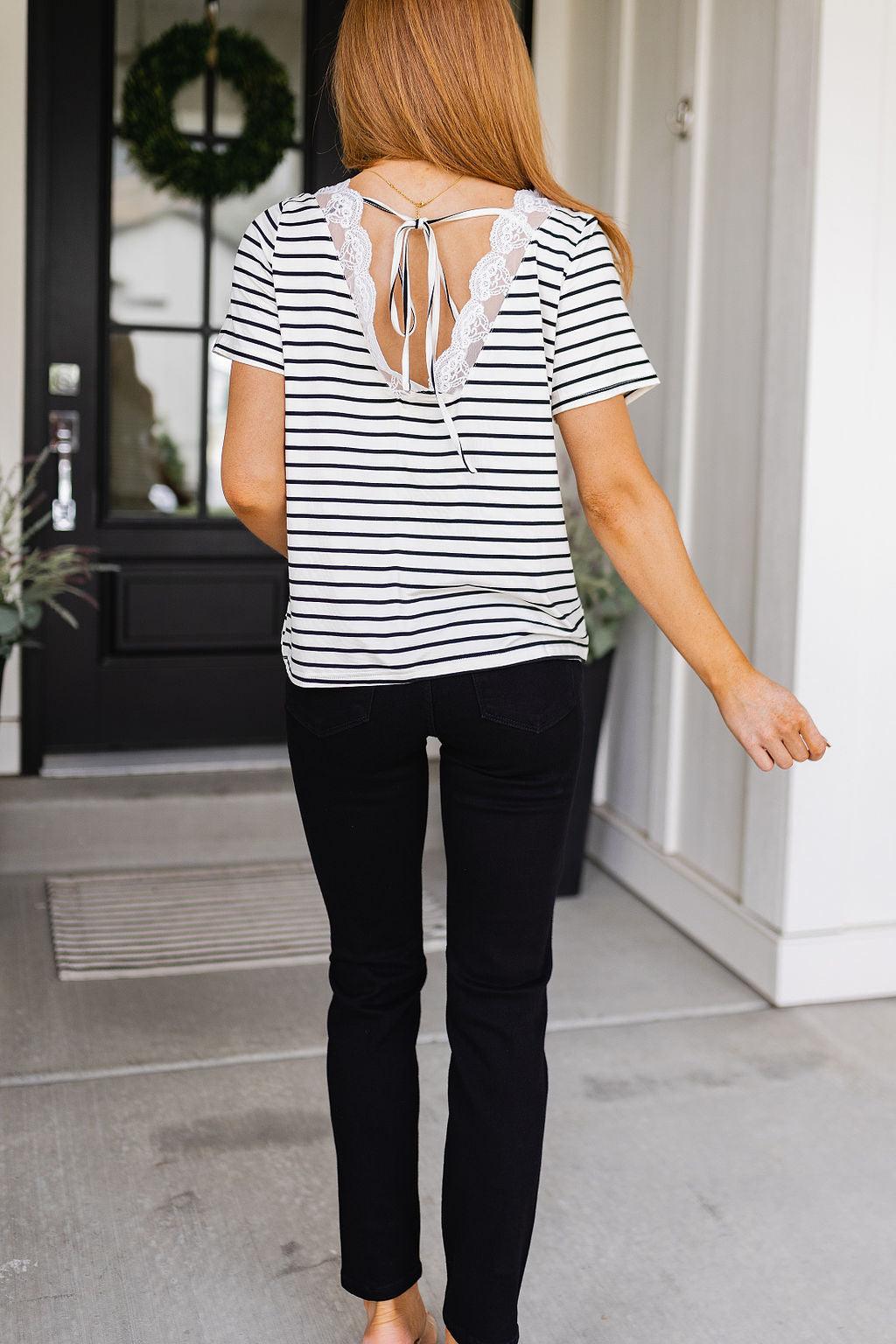 You're My Sweetheart Striped Top - Waverly Paige Boutique