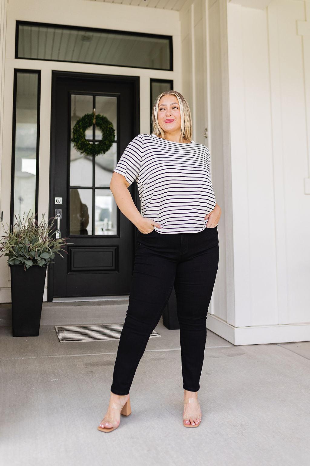 You're My Sweetheart Striped Top - Waverly Paige Boutique