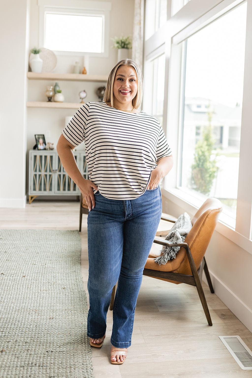 You're My Sweetheart Striped Top - Waverly Paige Boutique
