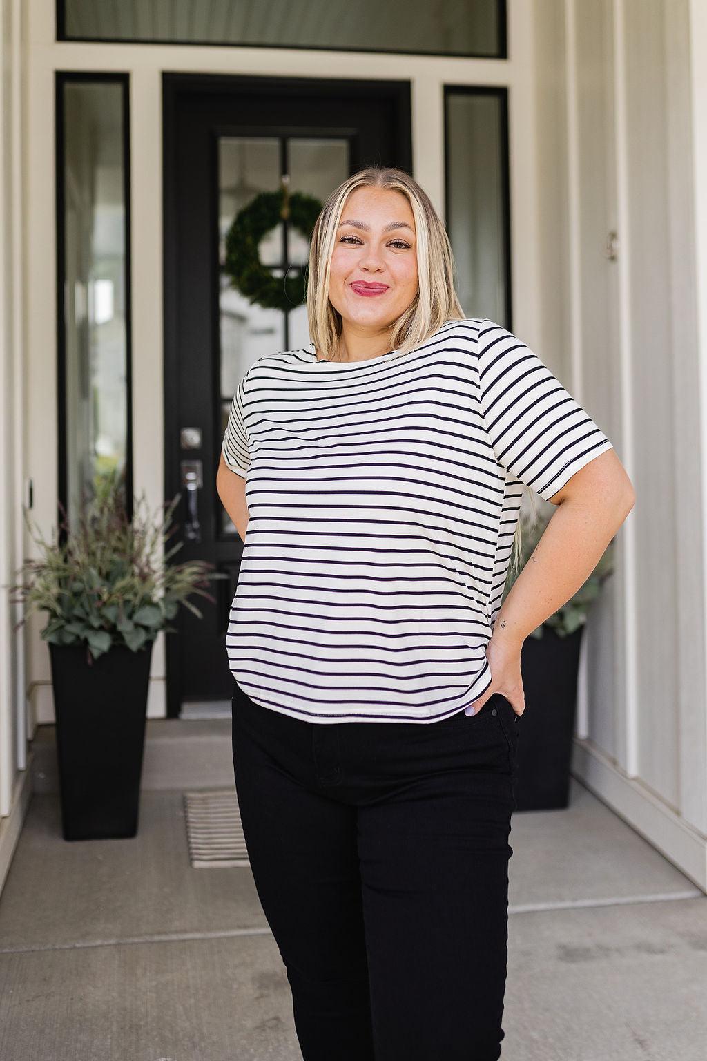 You're My Sweetheart Striped Top - Waverly Paige Boutique