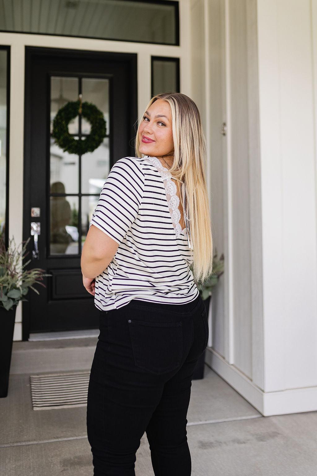 You're My Sweetheart Striped Top - Waverly Paige Boutique