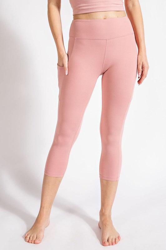 CAPRI LENGTH YOGA LEGGINGS WITH POCKETS - Waverly Paige Boutique