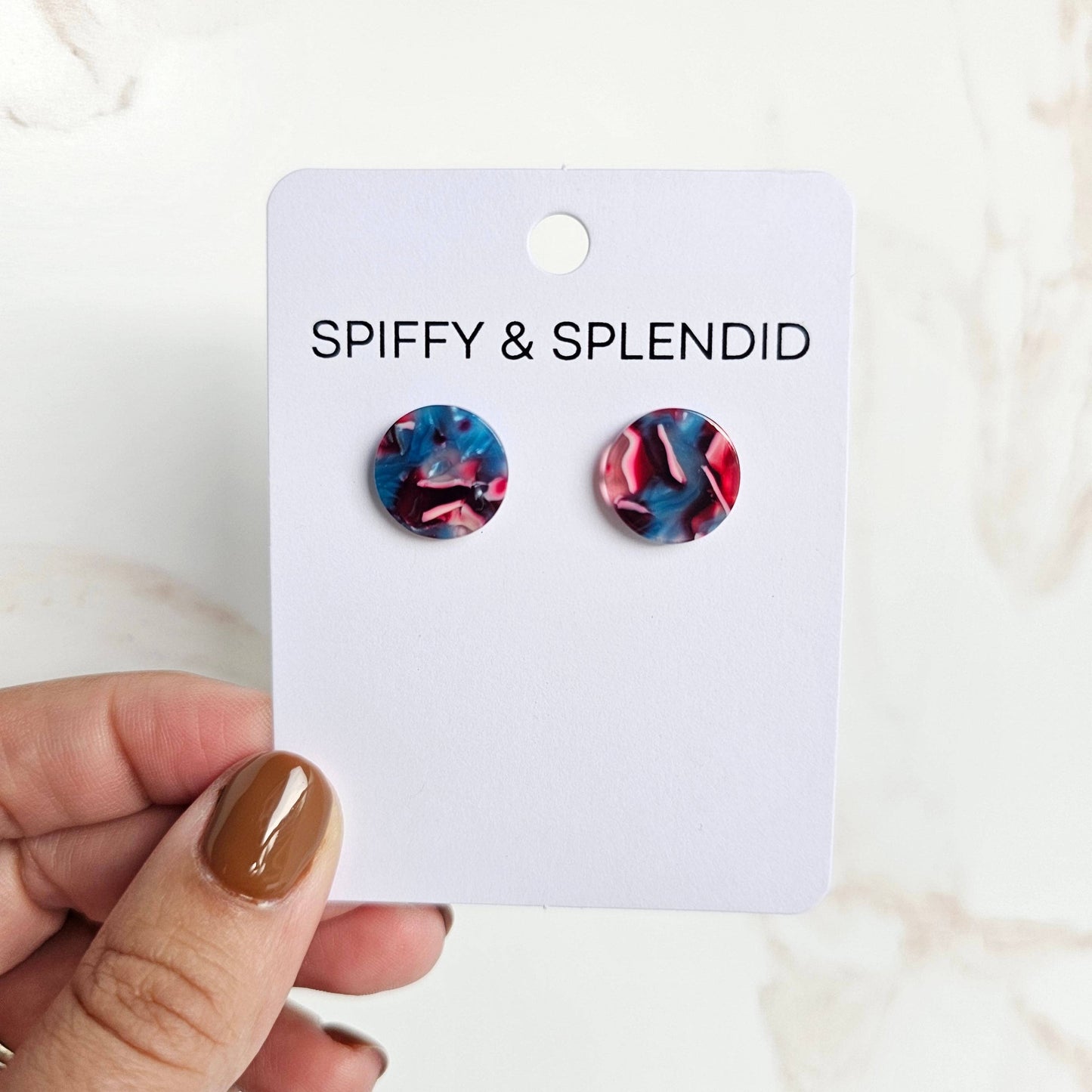 Sophie Studs - Magenta Teal