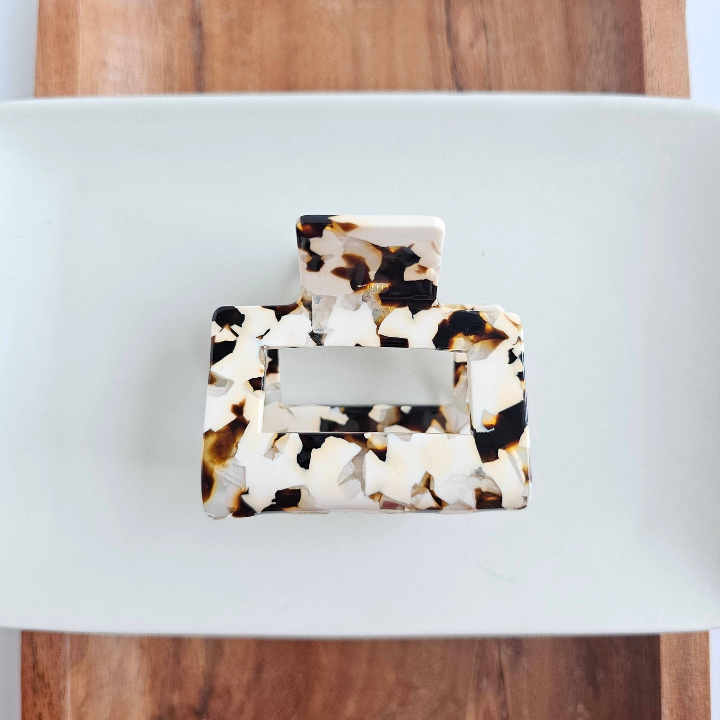 Carly Hair Claw - Cowhide